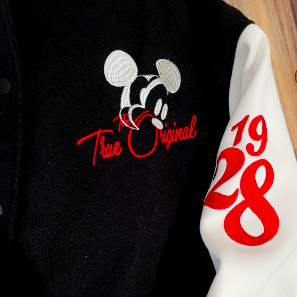 NWT Disney's Women's Mickey Mouse Varsity/ Letterman Style Jacket - Picture 3 of 5